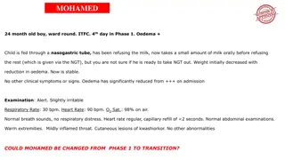 Pediatric Malnutrition Case Studies and Program Assessment