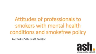 Professionals' Attitudes Towards Smokers with Mental Health Conditions and Smoke-free Policy