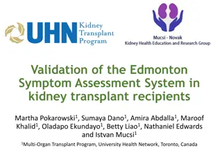 Validation of the Edmonton Symptom Assessment System in Kidney Transplant Recipients