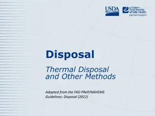 Thermal Disposal Methods for Animal Carcasses: Guidelines and Best Practices