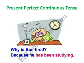 The Present Perfect Continuous Tense