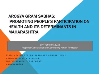 Promoting People's Participation in Health: Arogya Gram Sabhas Initiative in Maharashtra