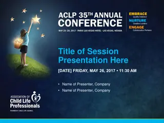 Effective Presentation Strategies for Friday, May 26, 2017