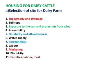 Selecting Ideal Site for Dairy Farm: Key Considerations and Structures