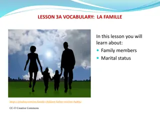 Family Vocabulary and Cultural Aspects in French