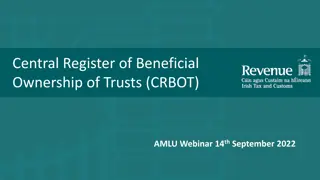 Central Register of Beneficial Ownership of Trusts (CRBOT) AMLU Webinar