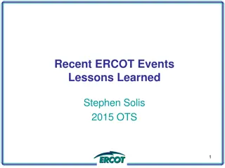 Lessons Learned from Recent ERCOT Events in 2014