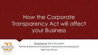 Impact of Corporate Transparency Act on Businesses