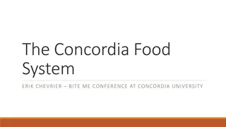 Exploring the Concordia University Food System Research Project