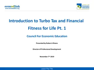 Introduction to Turbo Tax and Financial Fitness for Life Pt.1 Lesson Plan