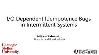 Idempotence Bugs in Intermittent Systems