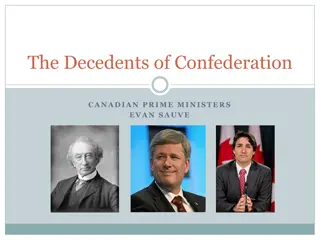 The Decedents of Confederation: Canadian Prime Ministers