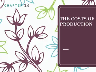 The Costs of Production and Profit Maximization