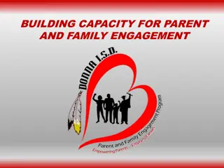 Building Capacity for Parent and Family Engagement in Education