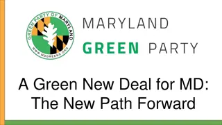 A Green New Deal for Maryland: The Path to a Sustainable Future