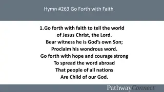 Go Forth with Faith: Spreading the Message of Hope