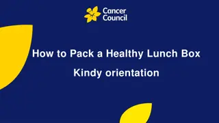 Tips for Packing a Healthy Kindy Lunch Box