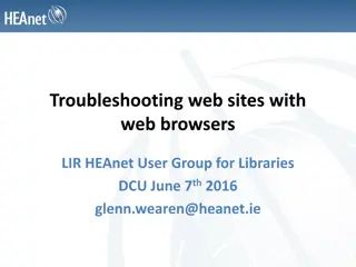 Troubleshooting Web Sites with Web Browsers