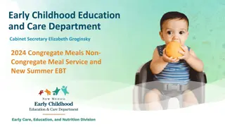 Meal Service Flexibility in Early Childhood Education and Care Department