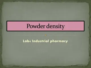 Powder Density and Bulk Density in Industrial Pharmacy