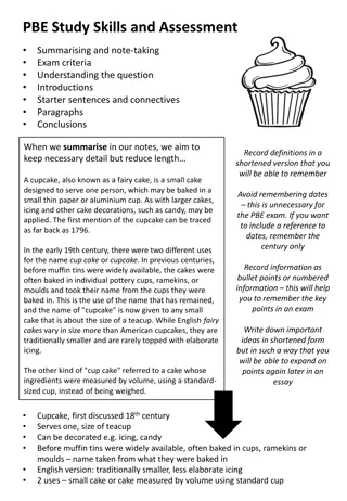 Effective Exam Criteria and Study Skills Summary