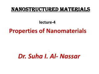 Mechanical Properties of Nanostructured Materials