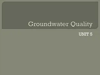 Groundwater Quality Assessment