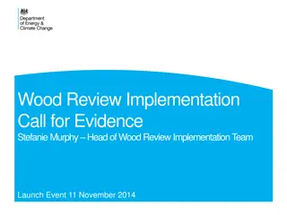 Wood Review Implementation Call for Evidence Details