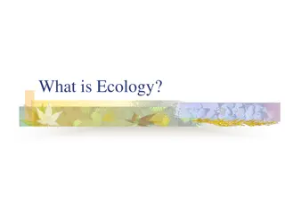 Ecology: Interactions in the Environment