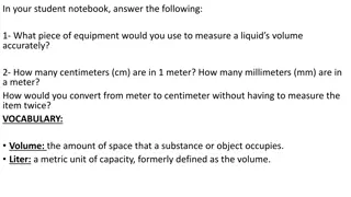 Science Measurement and Vocabulary Review