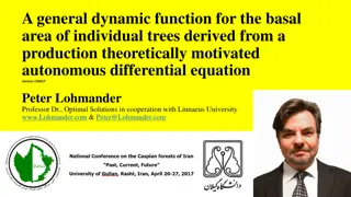 Dynamic Function for Basal Area of Trees Derived from Differential Equation