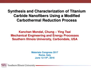 Synthesis and Characterization of Titanium Carbide Nanofibers using Modified Carbothermal Reduction Process