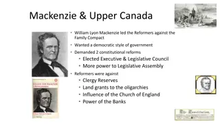 Reform Movements in Upper and Lower Canada