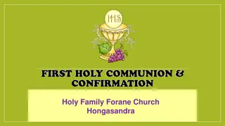 Holy Family Forane Church Hongasandra - Prayers and Obligations