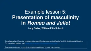 Exploring Masculinity Themes in Shakespeare's Romeo and Juliet