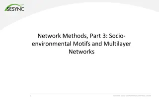 Exploring Socio-Environmental Motifs and Multilayer Networks