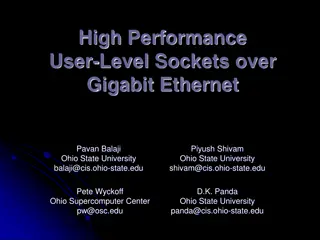 High Performance User-Level Sockets over Gigabit Ethernet