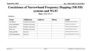 Coexistence Study of Narrowband Frequency Hopping Systems and Wi-Fi