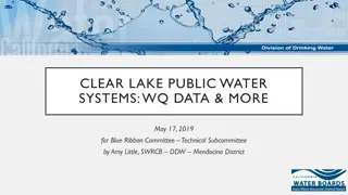 Clear Lake Public Water Systems - Water Quality Data