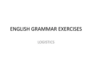 English Grammar Exercises for Tense Practice