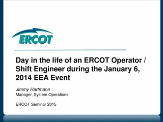 A Glimpse into an ERCOT Operator's Role During the January 6, 2014 EEA Event