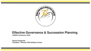 Effective Governance & Succession Planning - LANSW Conference 2023 Summary