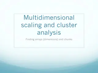 Multidimensional Scaling and Cluster Analysis