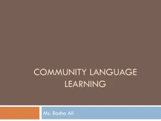 Effective Community Language Learning Method by Ms. Rasha Ali