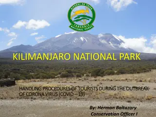 Kilimanjaro National Park COVID-19 Tourist Handling Procedures