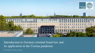 German Criminal Fraud Law in the Context of the Corona Pandemic