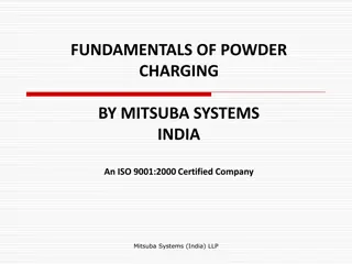 Powder Charging Techniques by Mitsuba Systems India