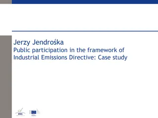 Public Participation in Industrial Emissions Directive: Case Study on Ammonia Production