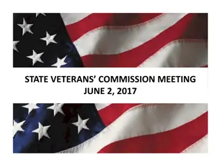 State Veterans Commission Meeting and Mobilization Updates