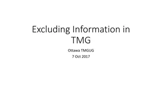 Managing Display of Information in TMG